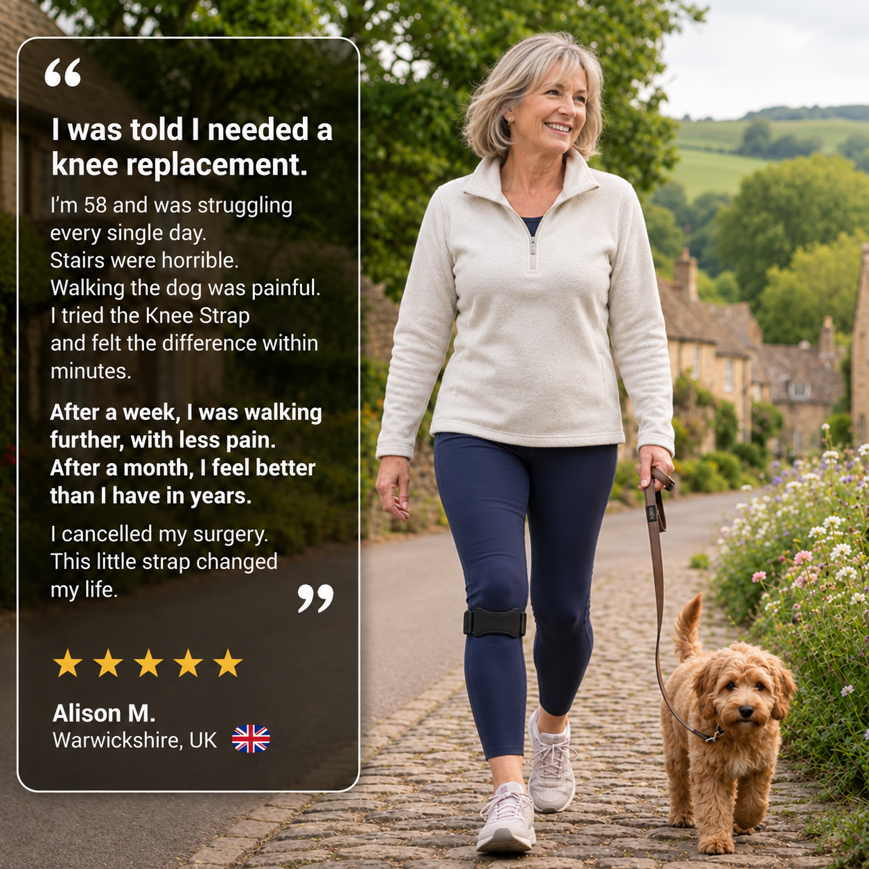 Precision Knee Support Strap™ – Adjustable Patella Compression & Stability